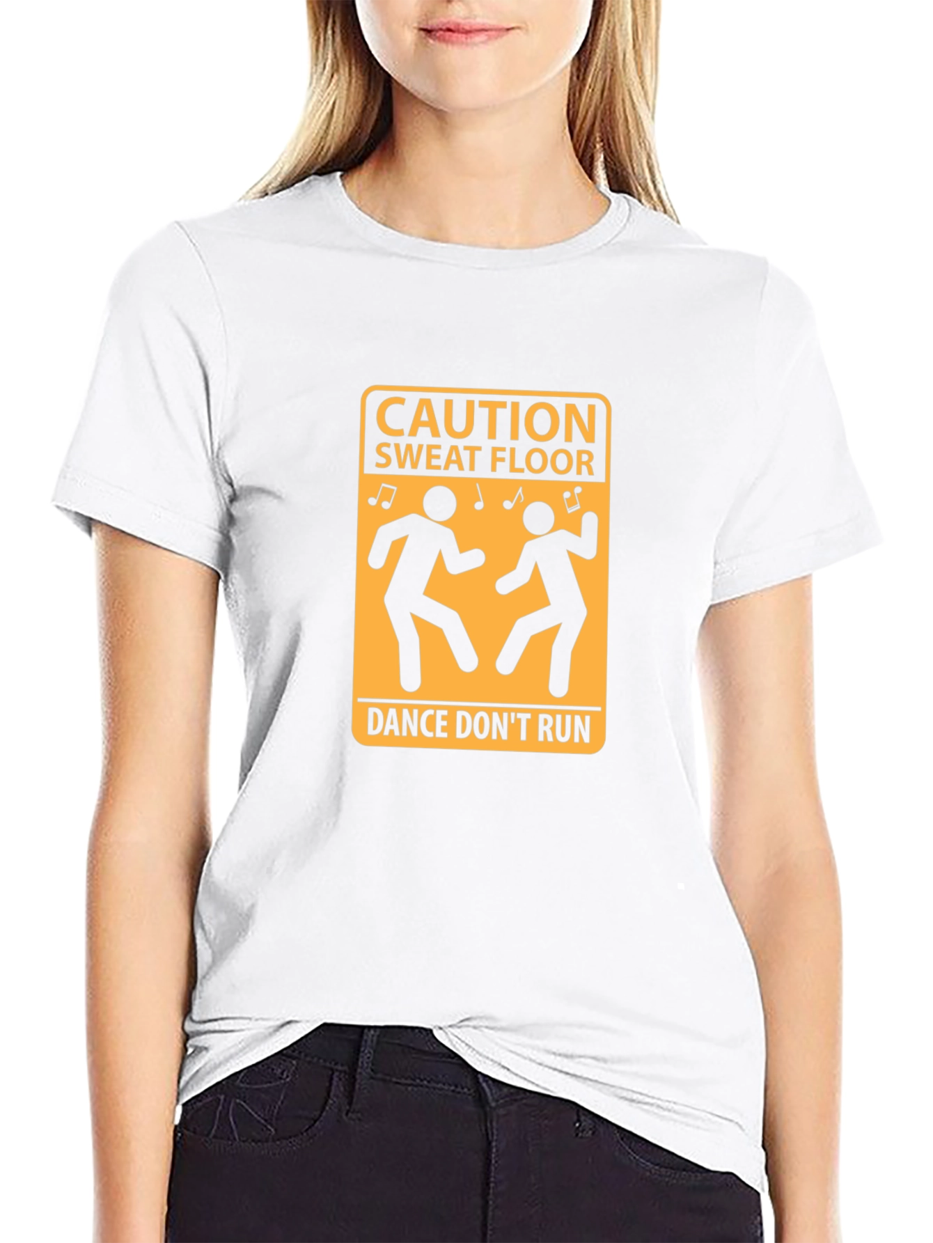 Caution Sweat Floor Dance T-Shirt