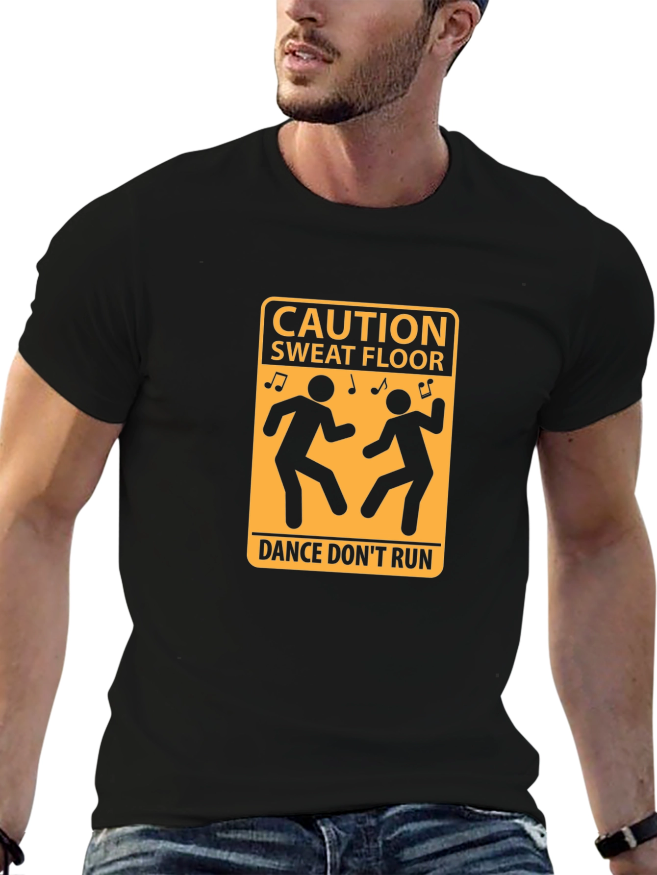 Caution Sweat Floor Dance T-Shirt