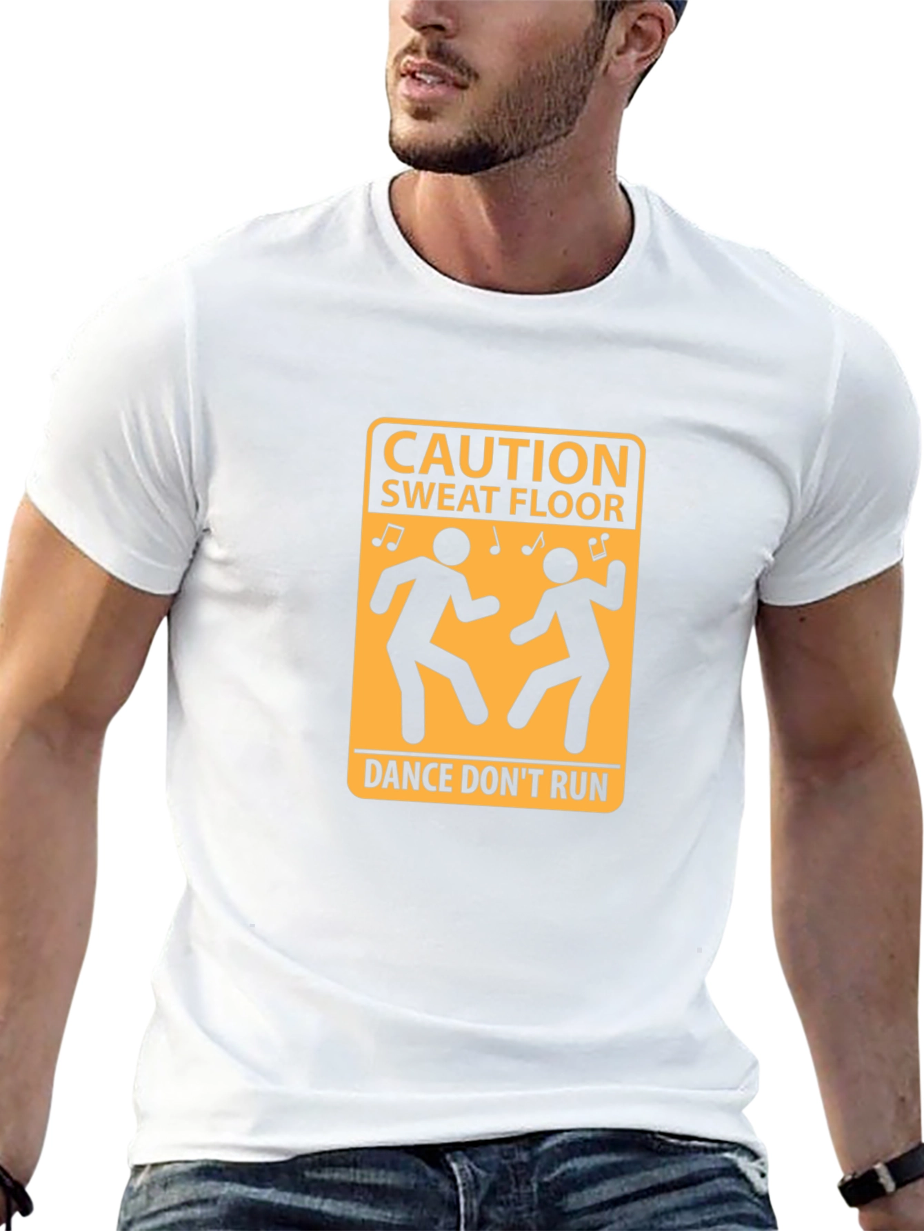 Caution Sweat Floor Dance T-Shirt