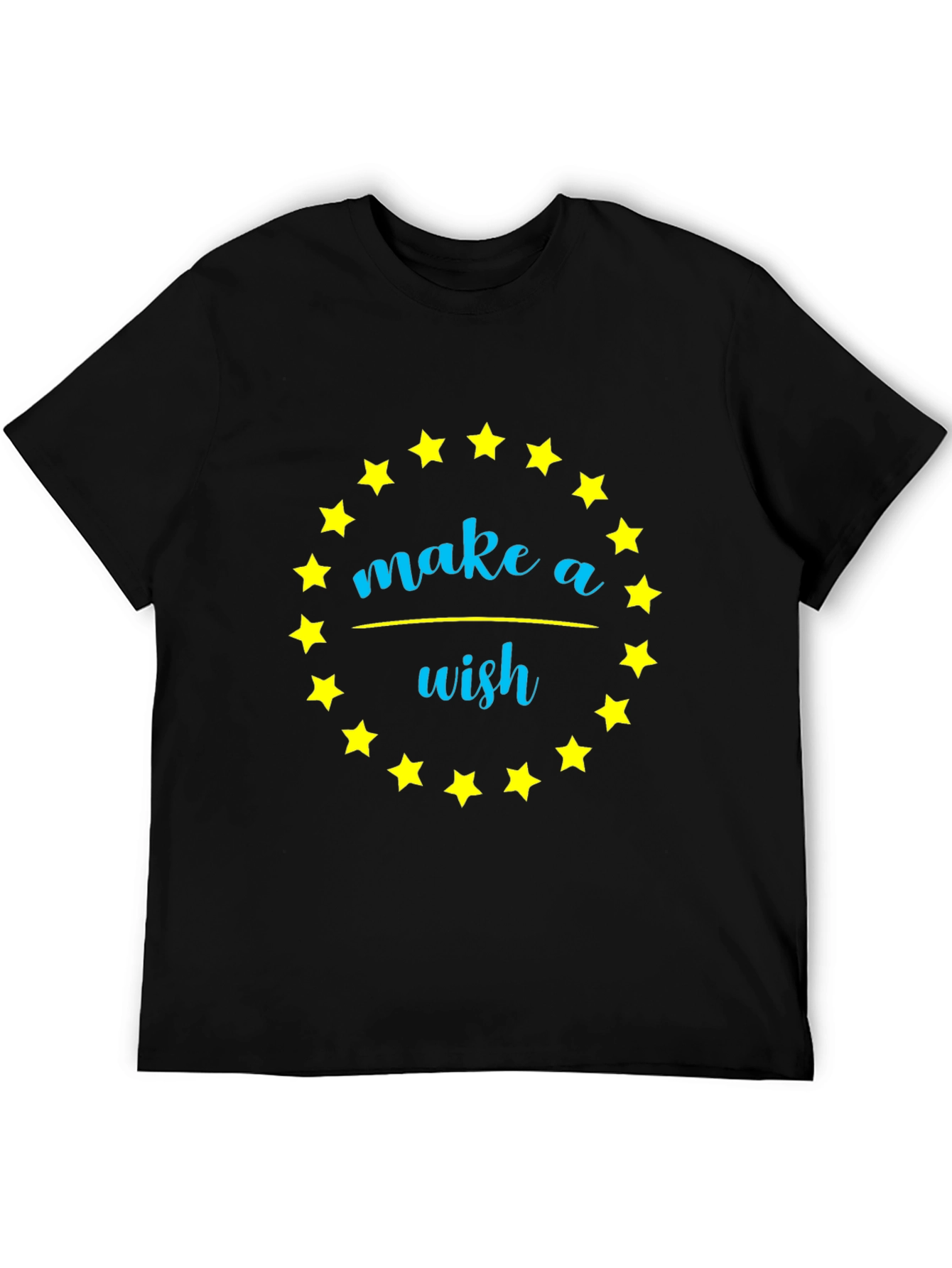 Make a Wish Star Graphic Tee - Black