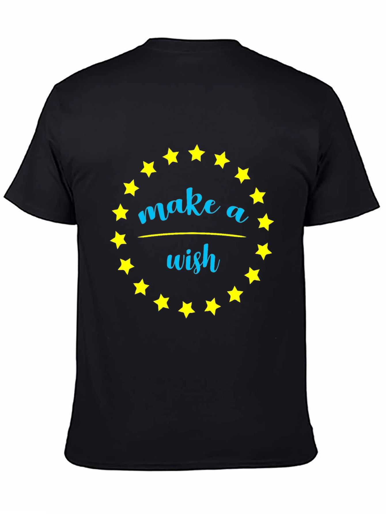 Make a Wish Star Graphic Tee - Black