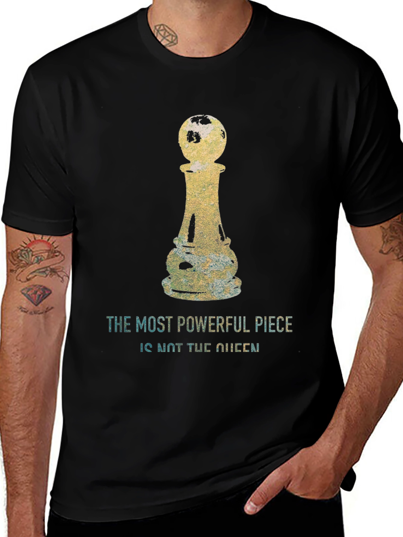 Powerful Pawn Tee: Chess Lovers Statement Shirt