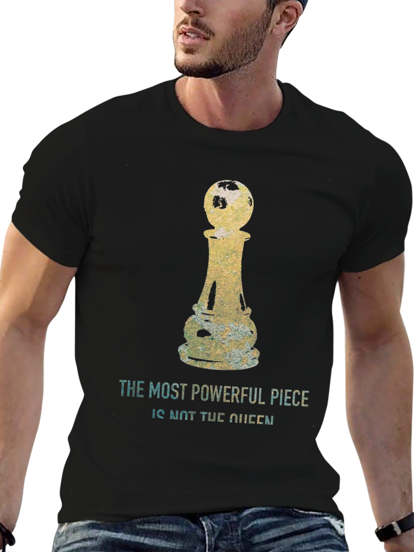 Powerful Pawn Tee: Chess Lovers Statement Shirt