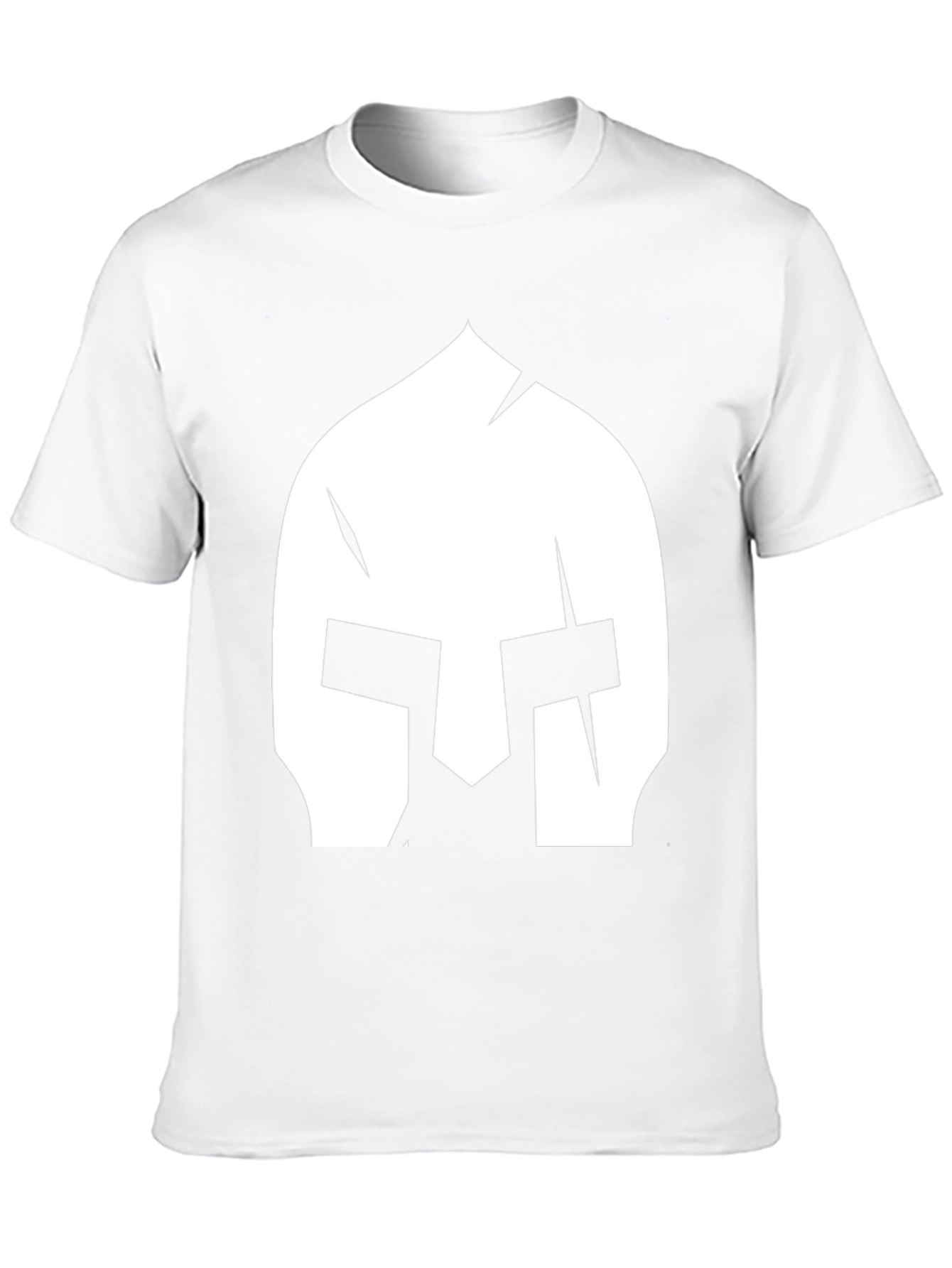 Spartan Helmet Graphic Tee - Black Cotton T-Shirt