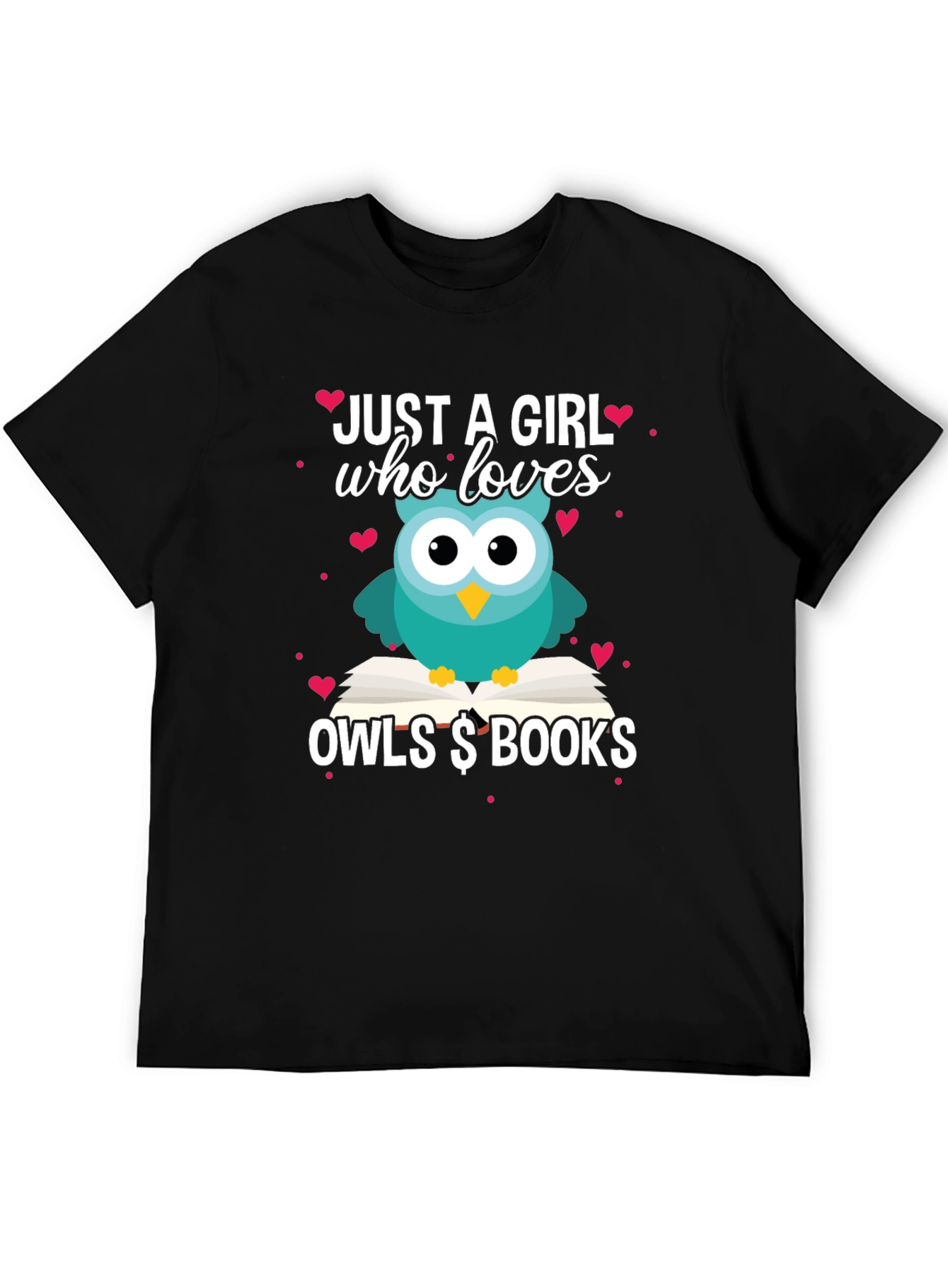 Just A Girl Who Loves Owls & Books T-Shirt