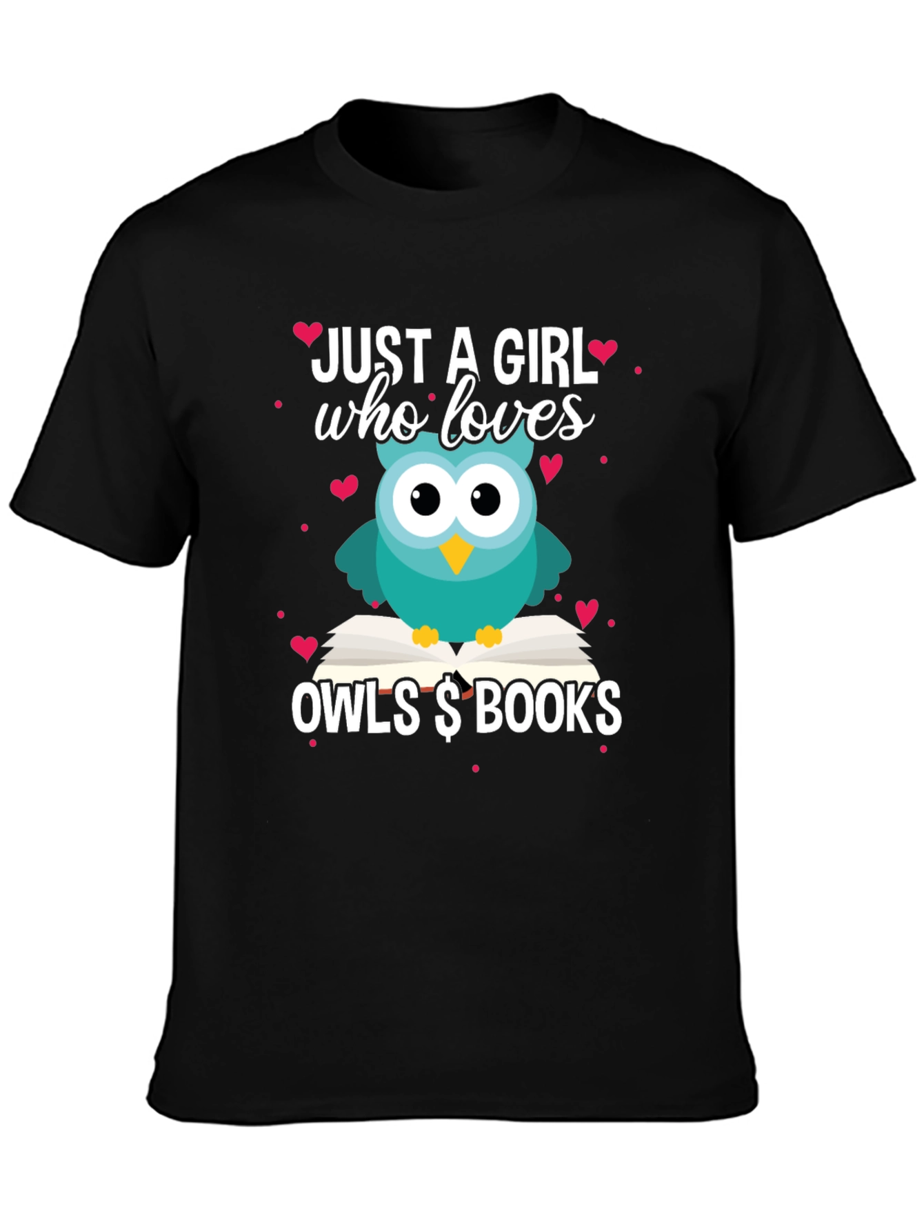 Just A Girl Who Loves Owls & Books T-Shirt