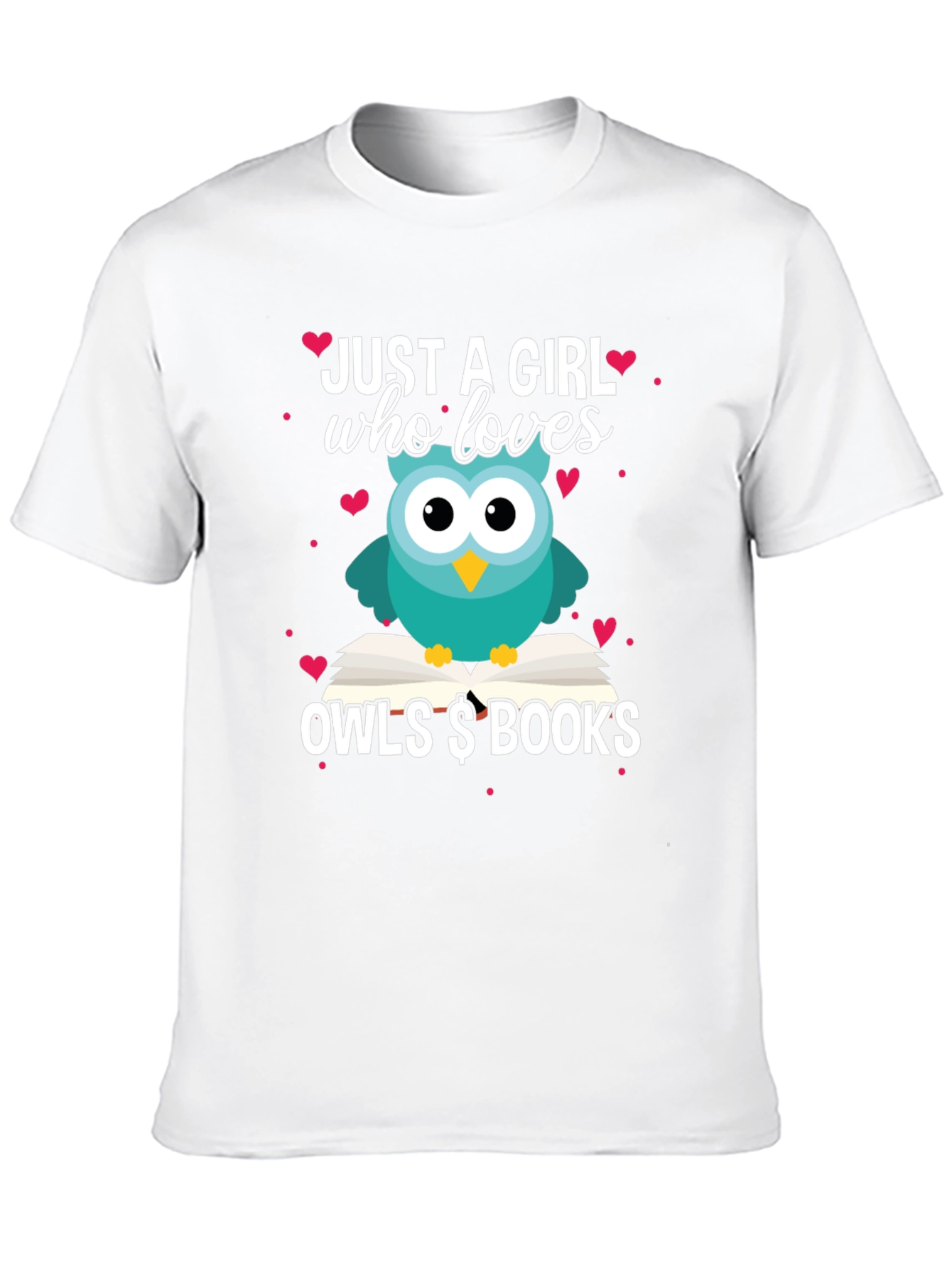 Just A Girl Who Loves Owls & Books T-Shirt