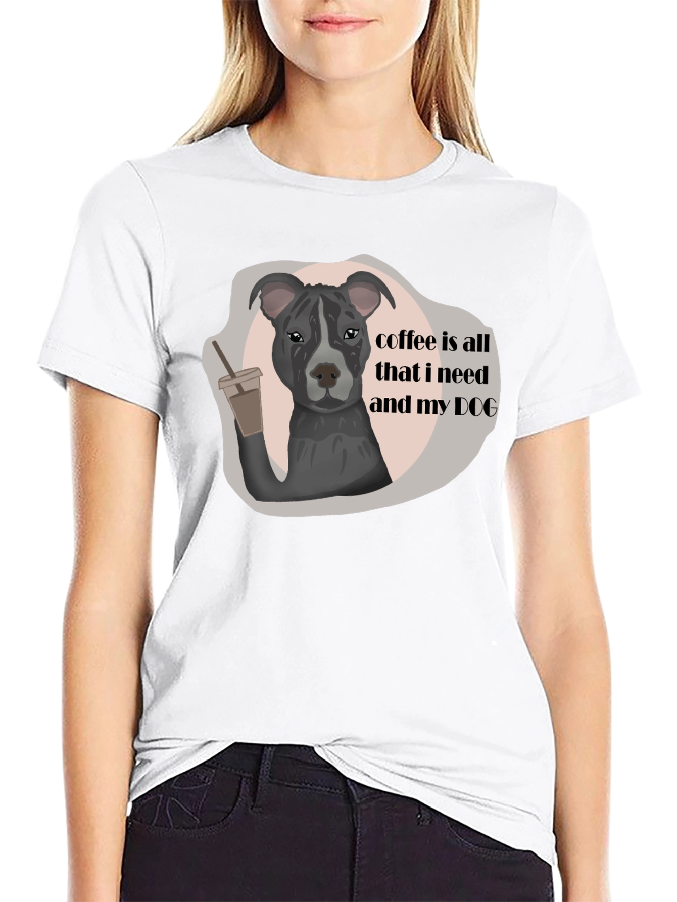 Dog & Coffee Lover T-Shirt - Cute Graphic Tee
