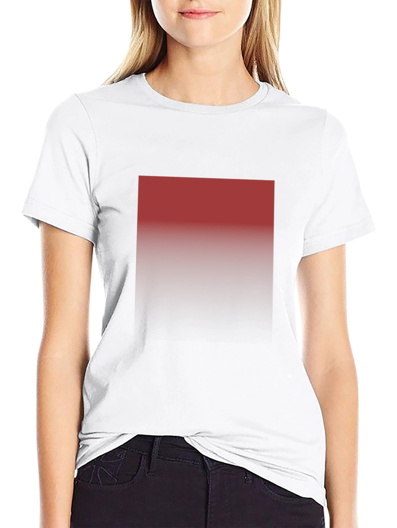 Gradient Square T-Shirt - Modern Style