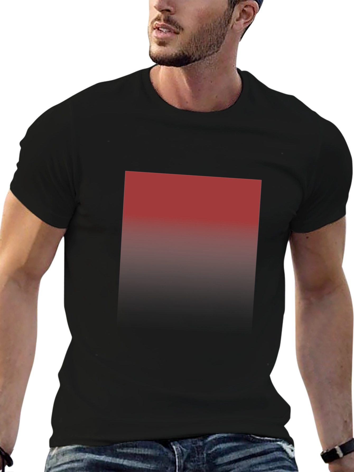 Gradient Square T-Shirt - Modern Style