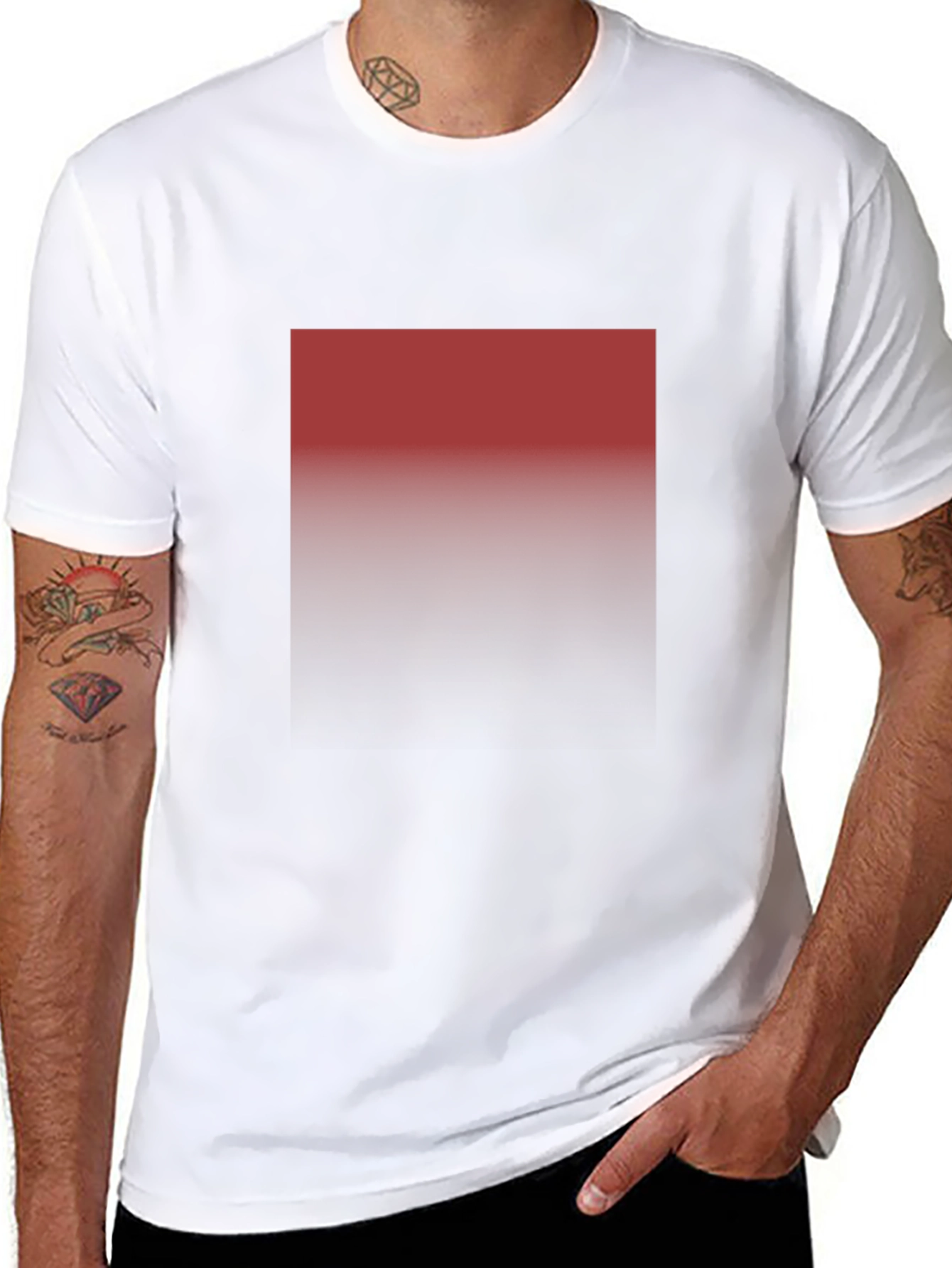 Gradient Square T-Shirt - Modern Style