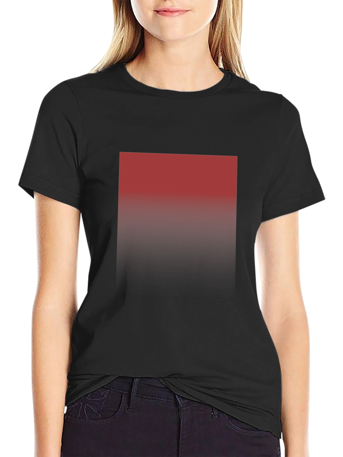 Gradient Square T-Shirt - Modern Style