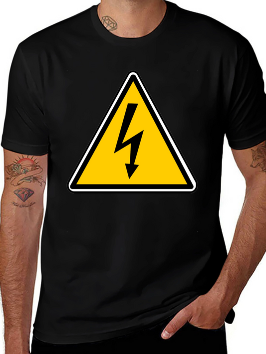 High Voltage Warning T-Shirt - Danger Alert Tee
