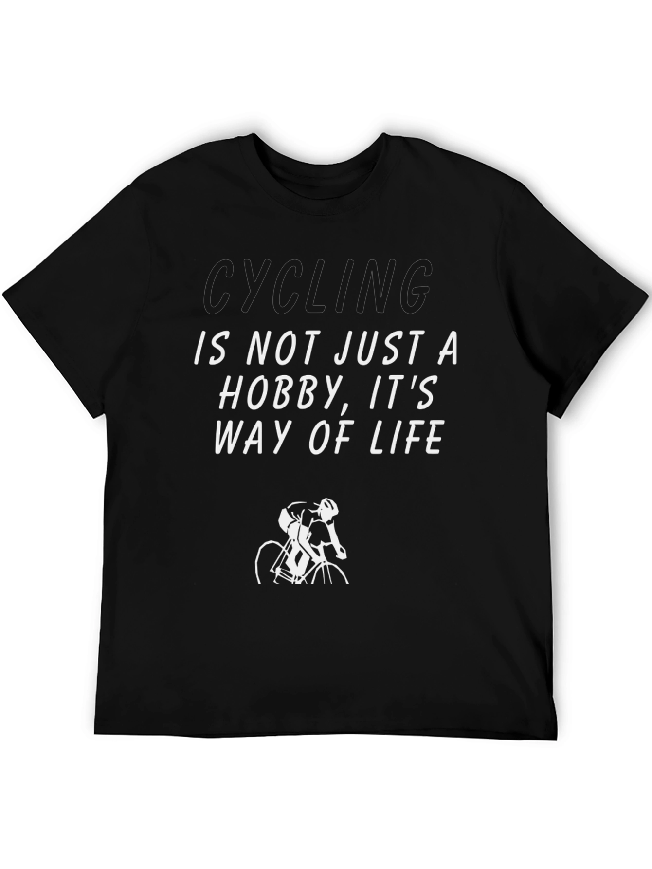 Cycling: Way of Life Black Graphic Tee