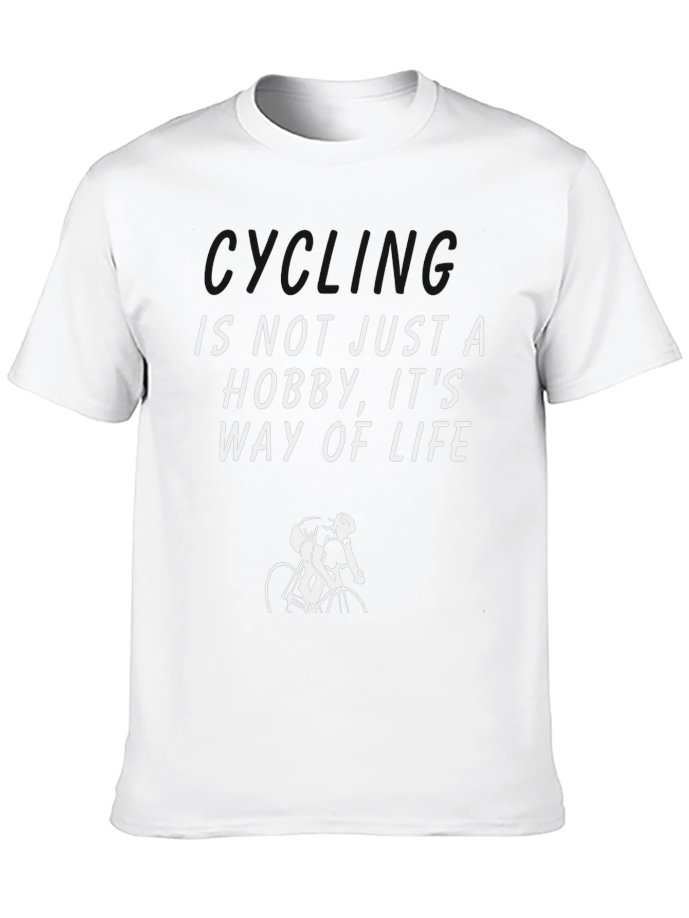 Cycling: Way of Life Black Graphic Tee