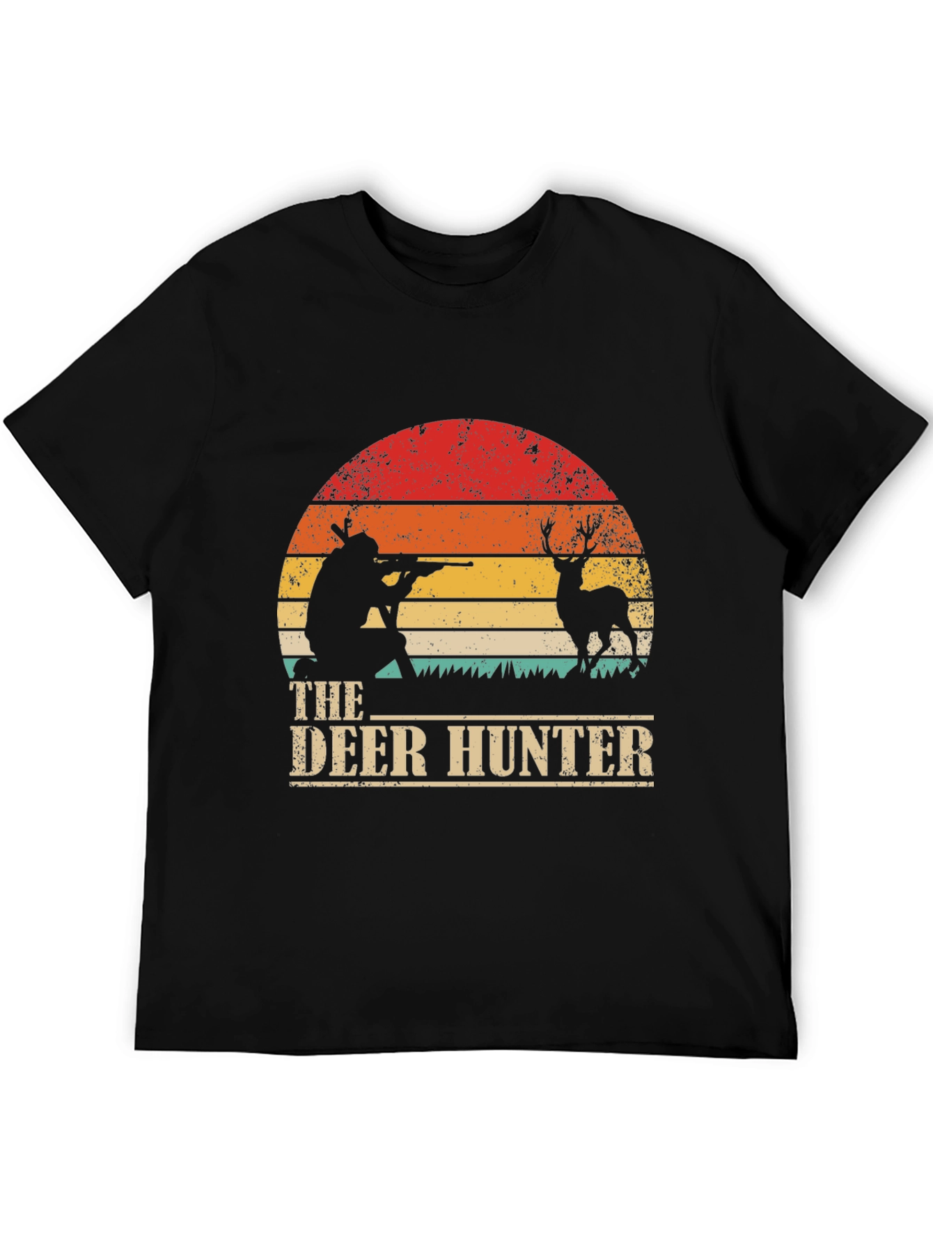 The Deer Hunter Retro Graphic Tee - Black