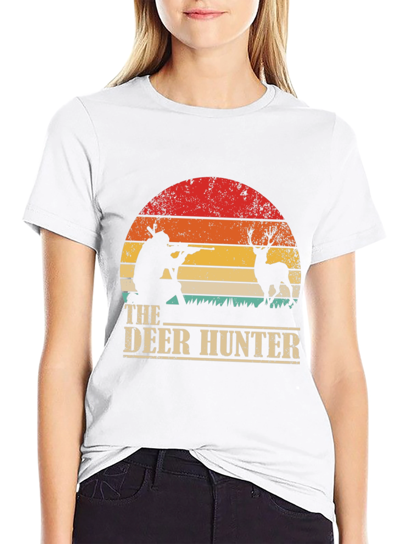 The Deer Hunter Retro Graphic Tee - Black