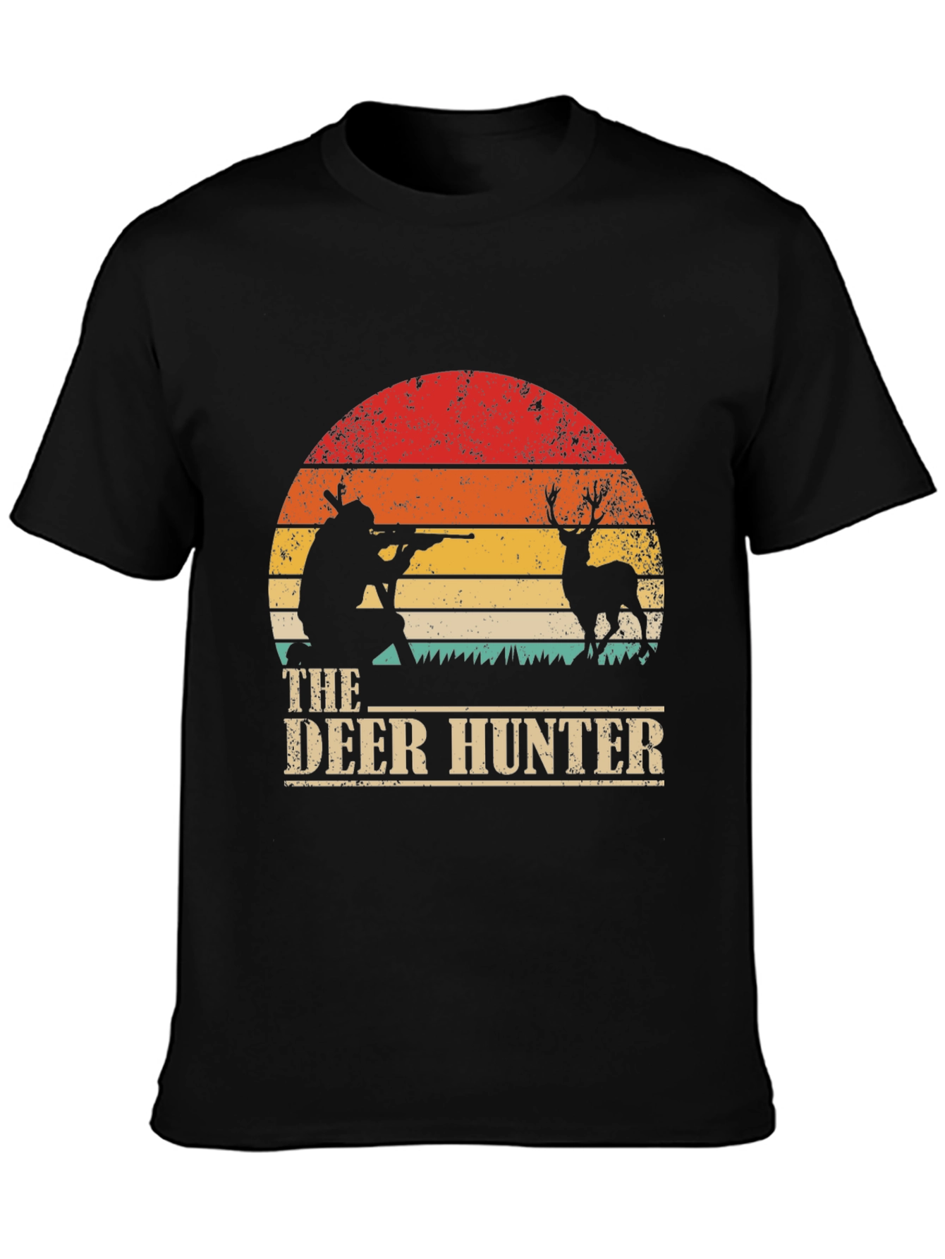 The Deer Hunter Retro Graphic Tee - Black