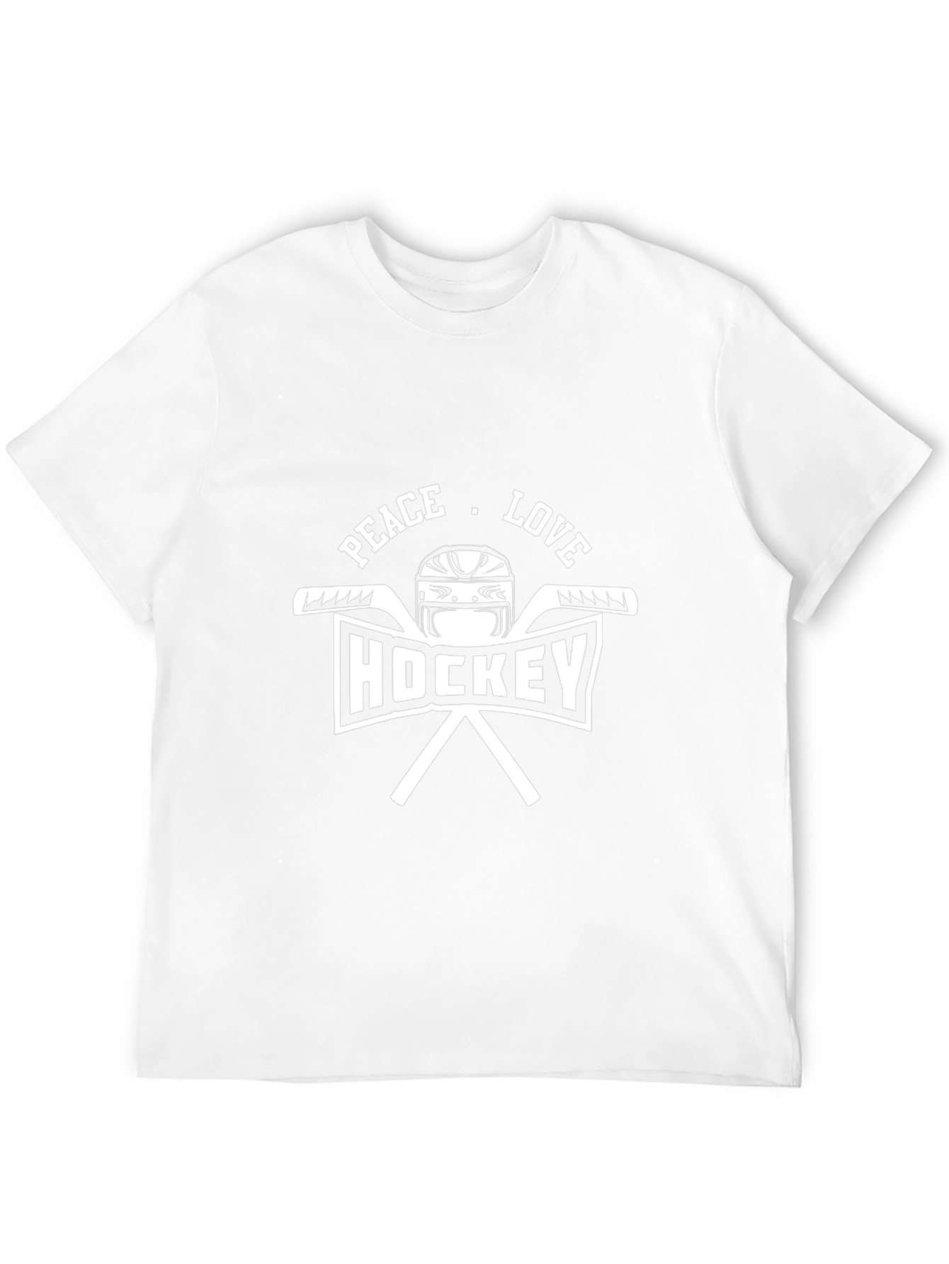 Peace Love Hockey Black T-Shirt
