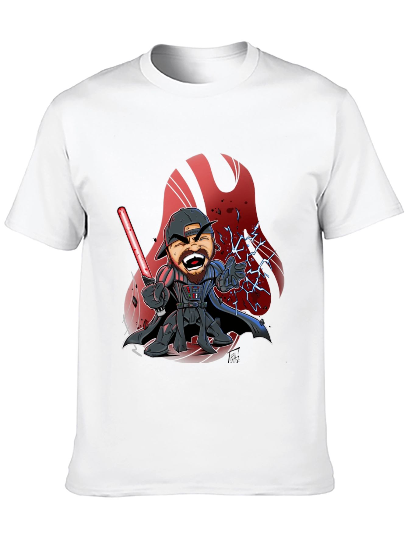 Darth Vader Cartoon Graphic T-Shirt