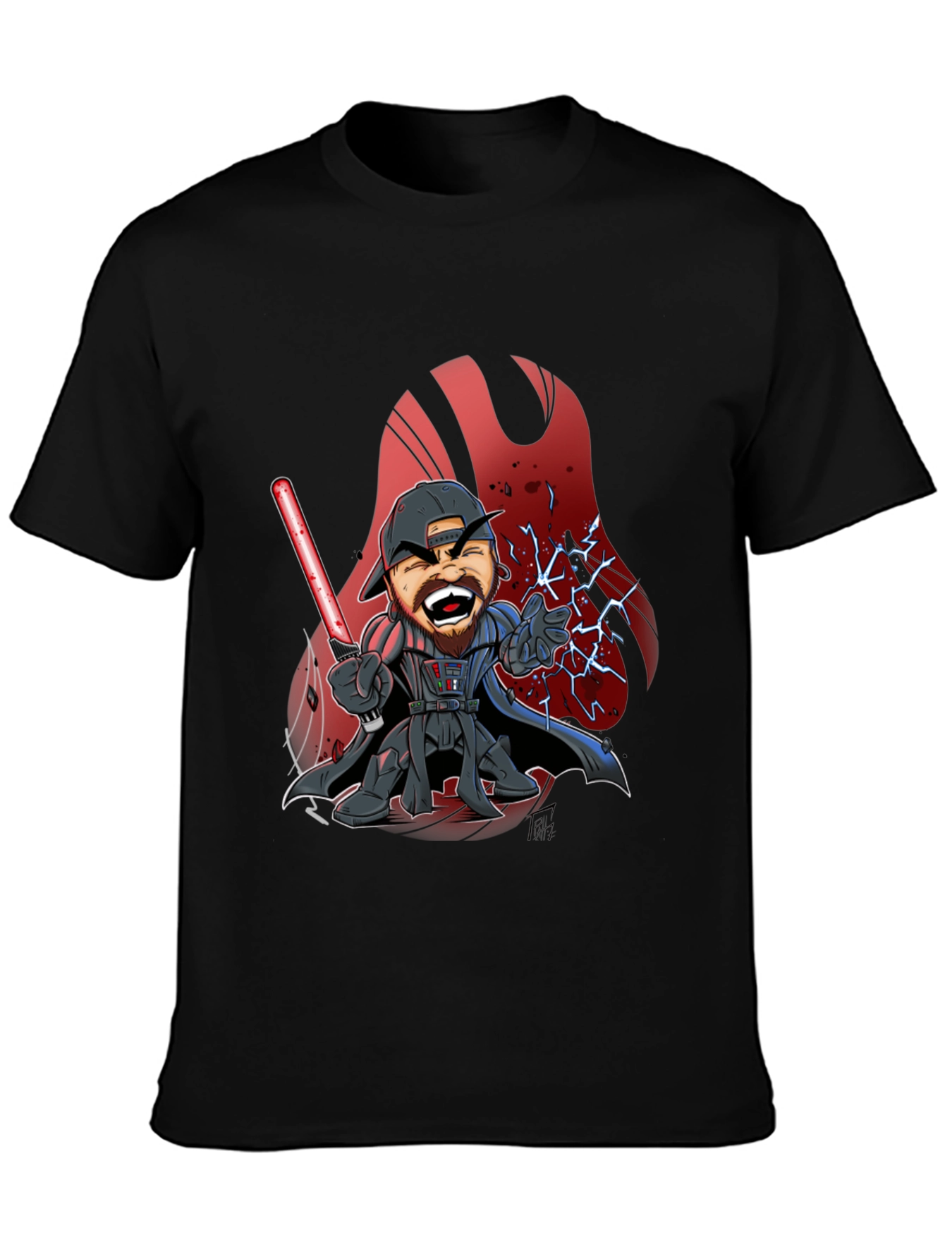Darth Vader Cartoon Graphic T-Shirt