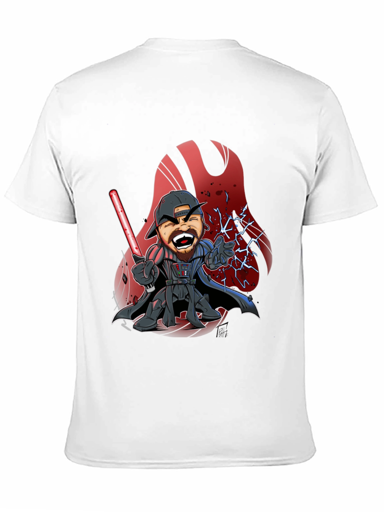 Darth Vader Cartoon Graphic T-Shirt