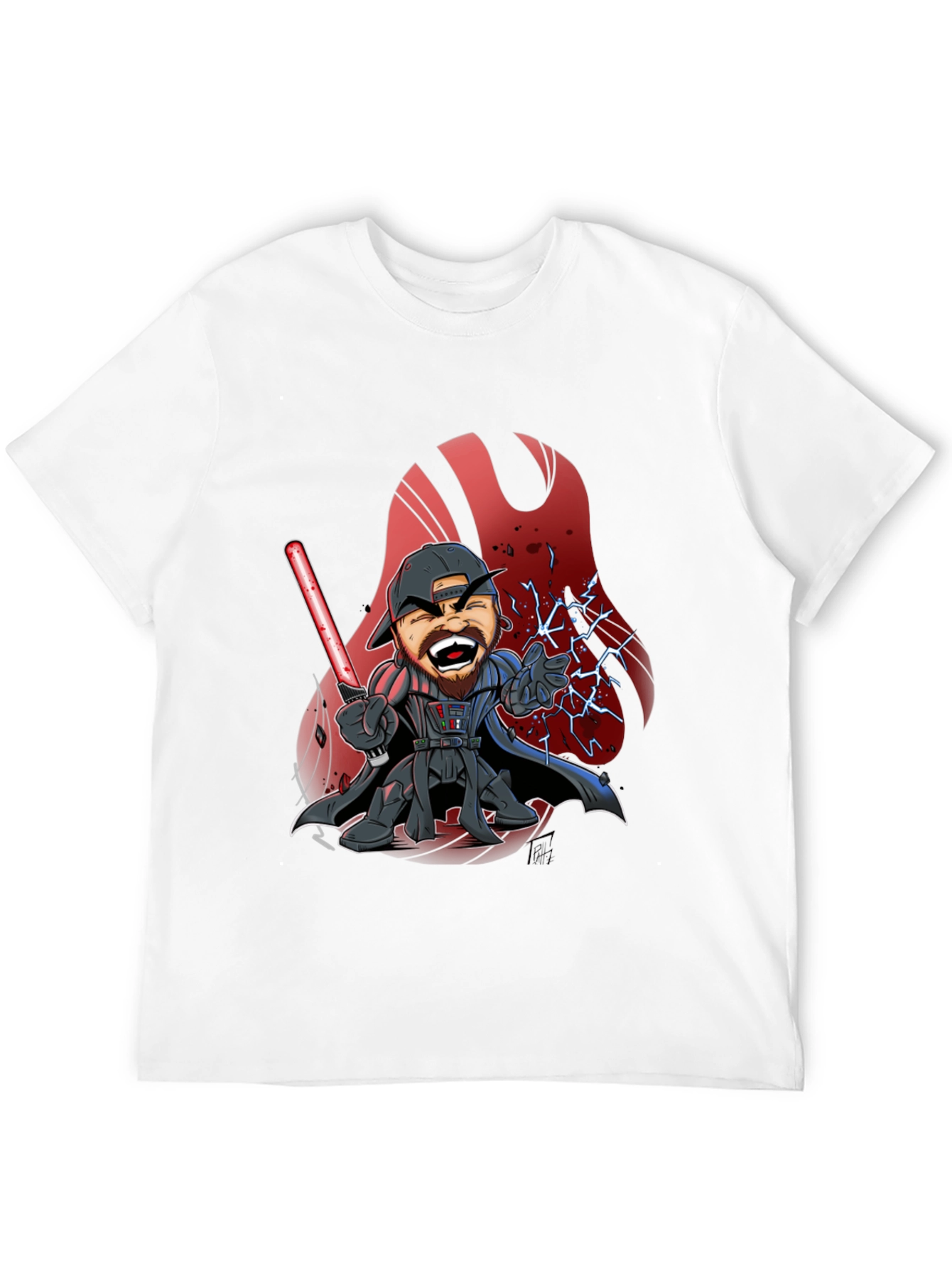 Darth Vader Cartoon Graphic T-Shirt