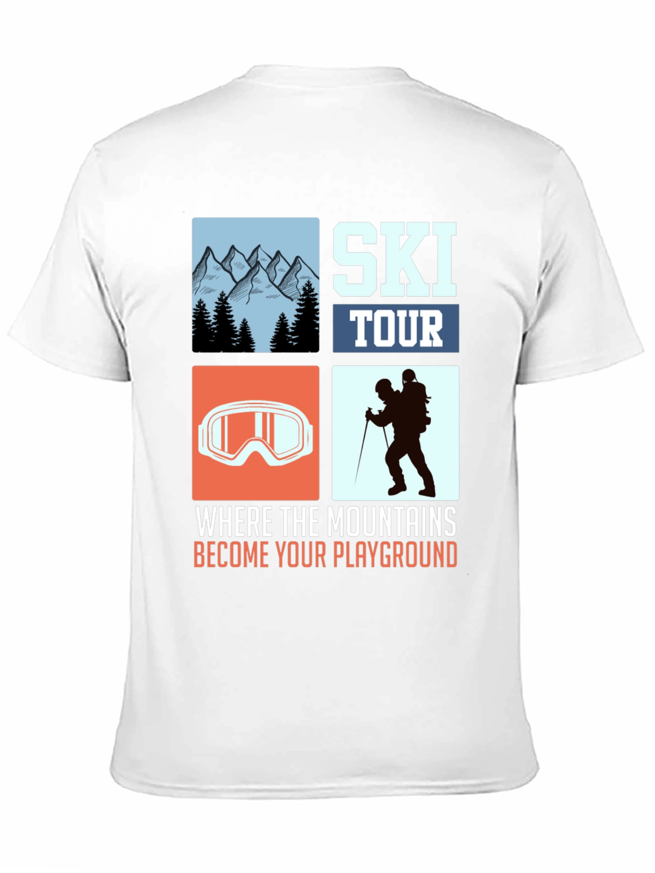 Ski Tour T-Shirt: Mountain Playground