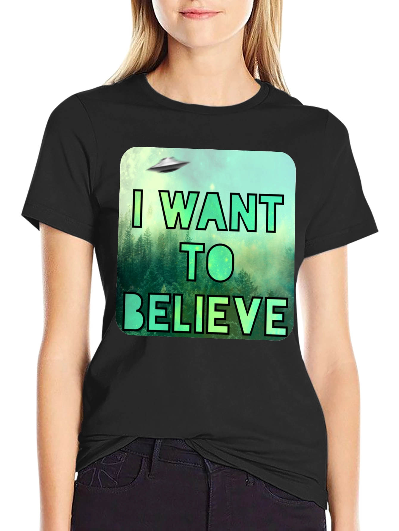 I Want To Believe UFO Graphic T-Shirt