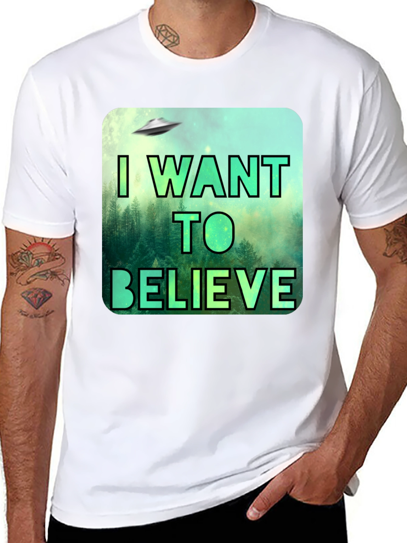 I Want To Believe UFO Graphic T-Shirt
