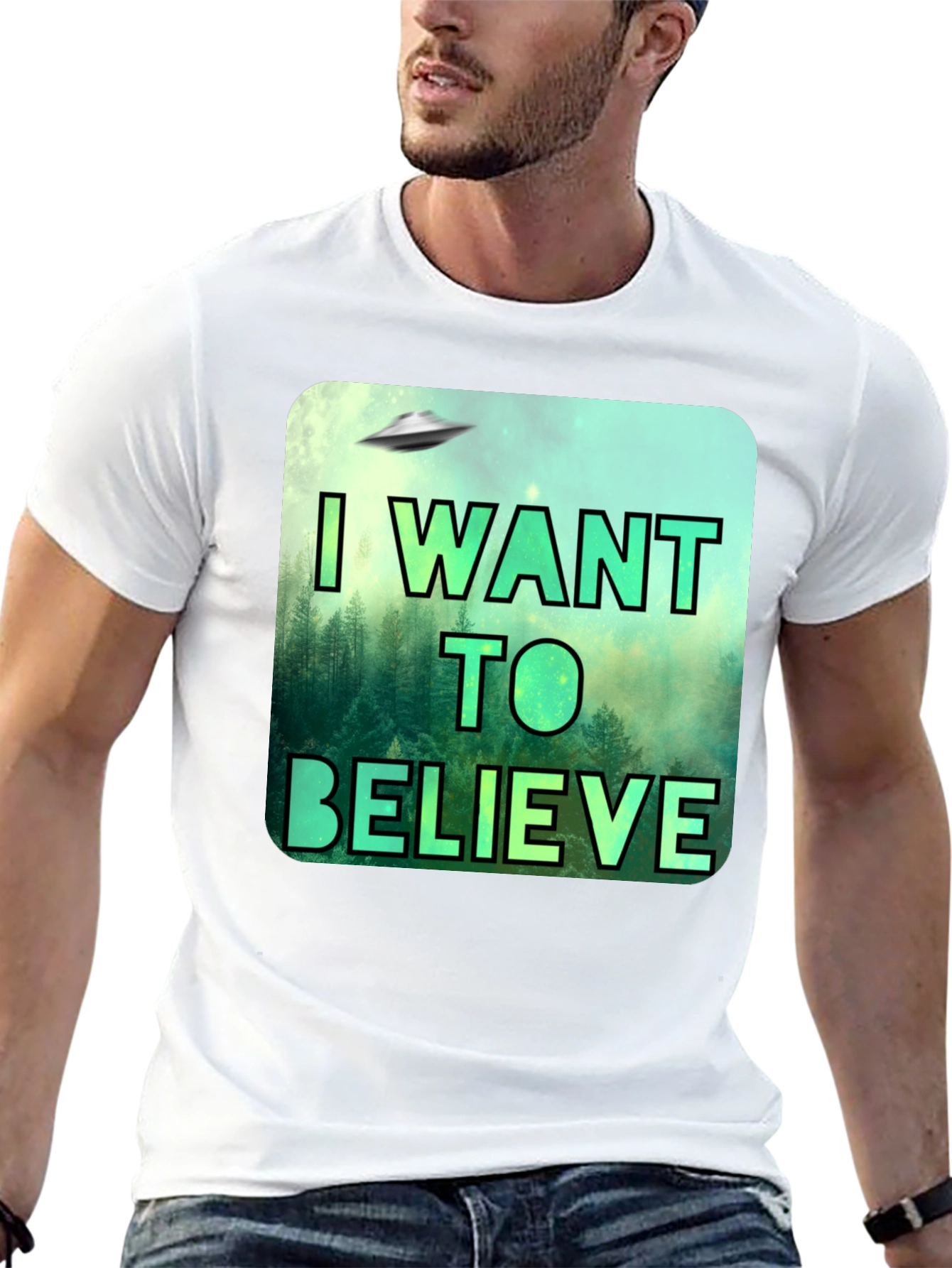 I Want To Believe UFO Graphic T-Shirt