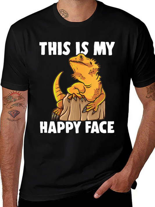 Bearded Dragon T-Shirt - This Is My Happy Face Tee