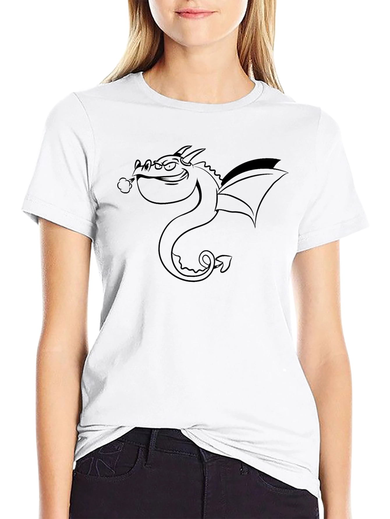 Dragon Graphic Tee - Cool Edgy Black T-Shirt