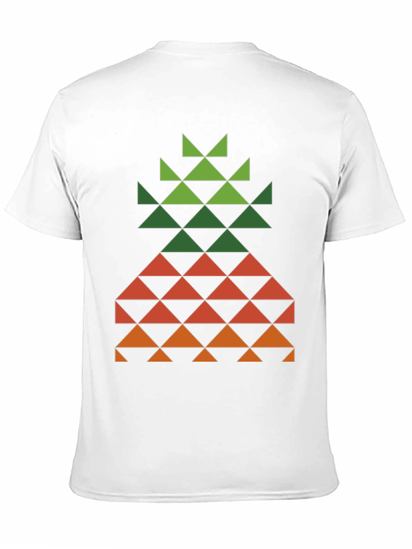 Geometric Pineapple Tee - Modern Tropical Style