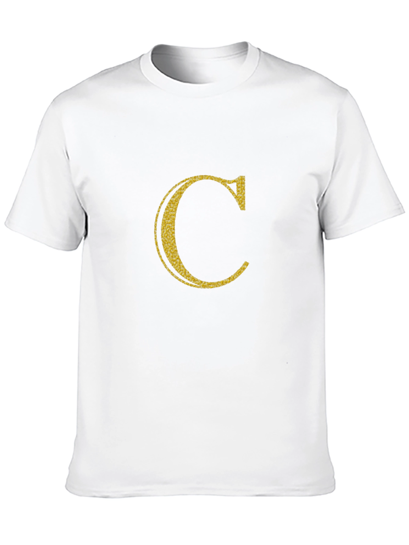 Letter C Graphic Black T-Shirt