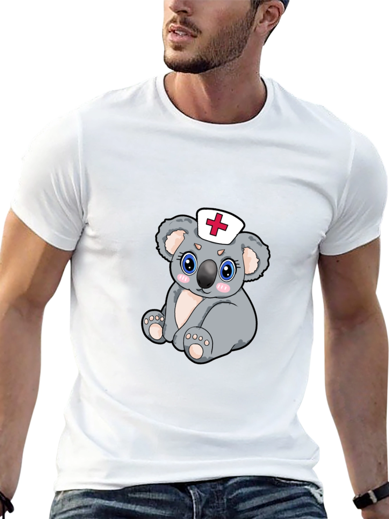 Nurse Koala Bear Graphic T-Shirt