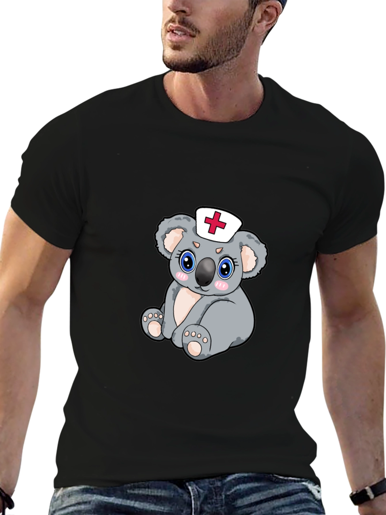 Nurse Koala Bear Graphic T-Shirt