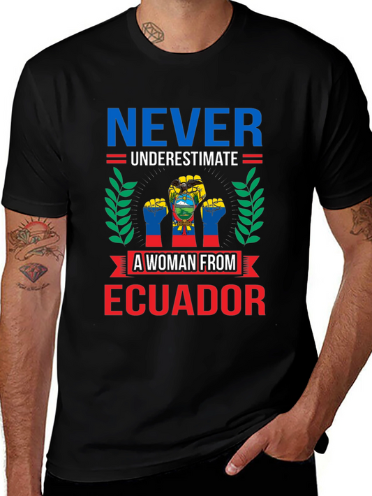 Ecuadorian Woman T-Shirt - Never Underestimate
