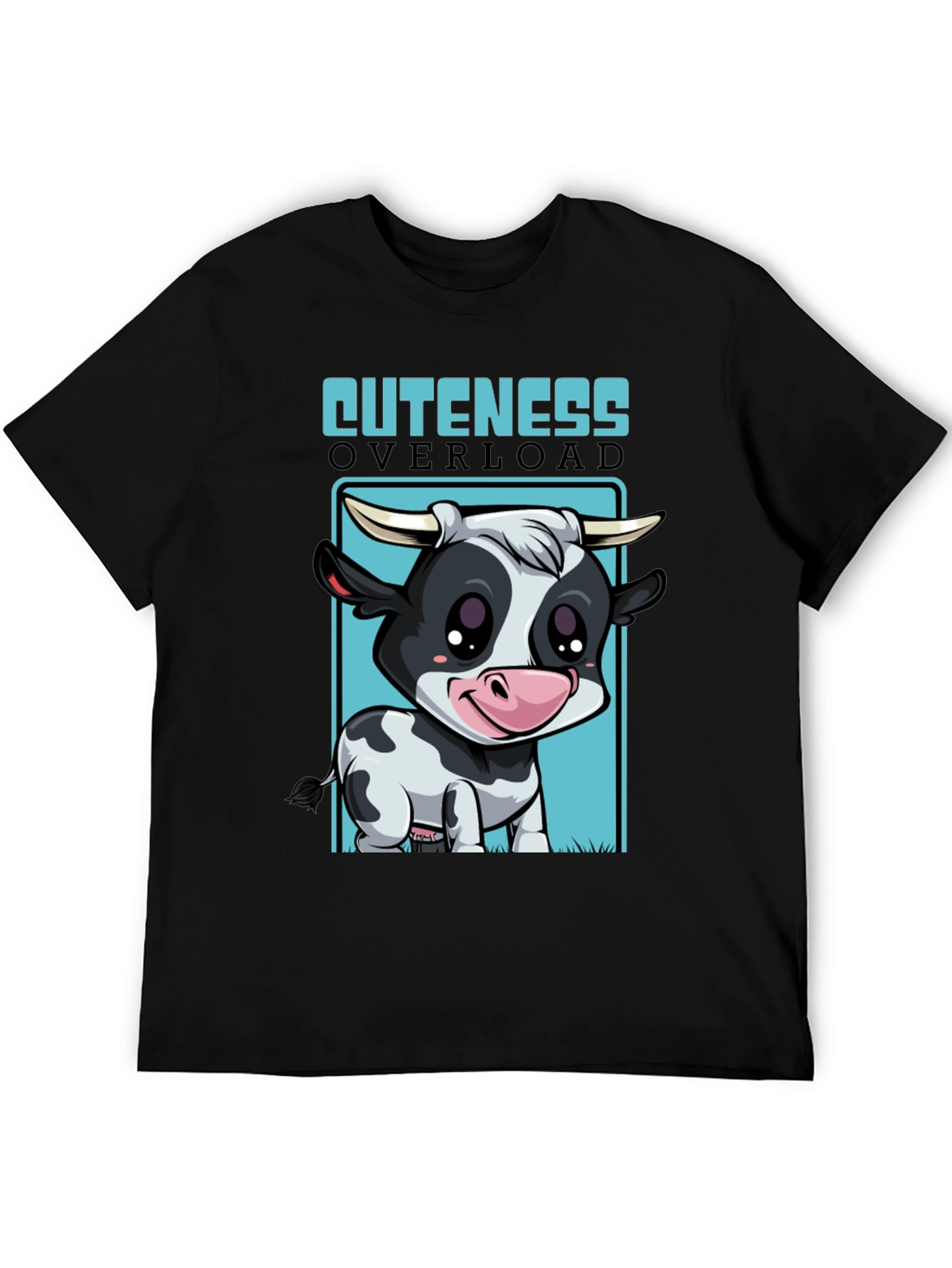 Cute Cow Cuteness Overload Graphic T-Shirt