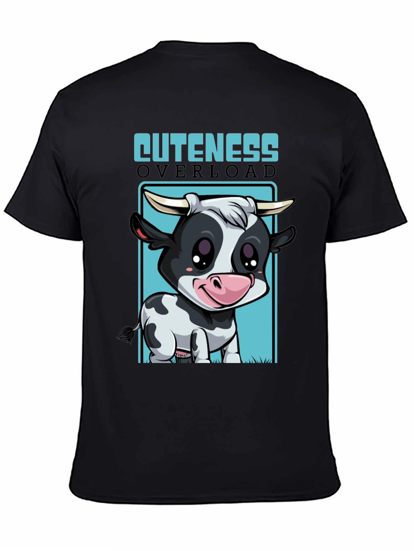 Cute Cow Cuteness Overload Graphic T-Shirt