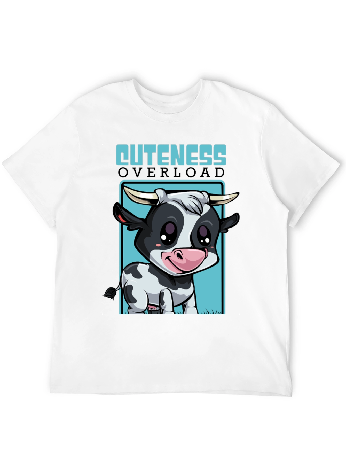 Cute Cow Cuteness Overload Graphic T-Shirt