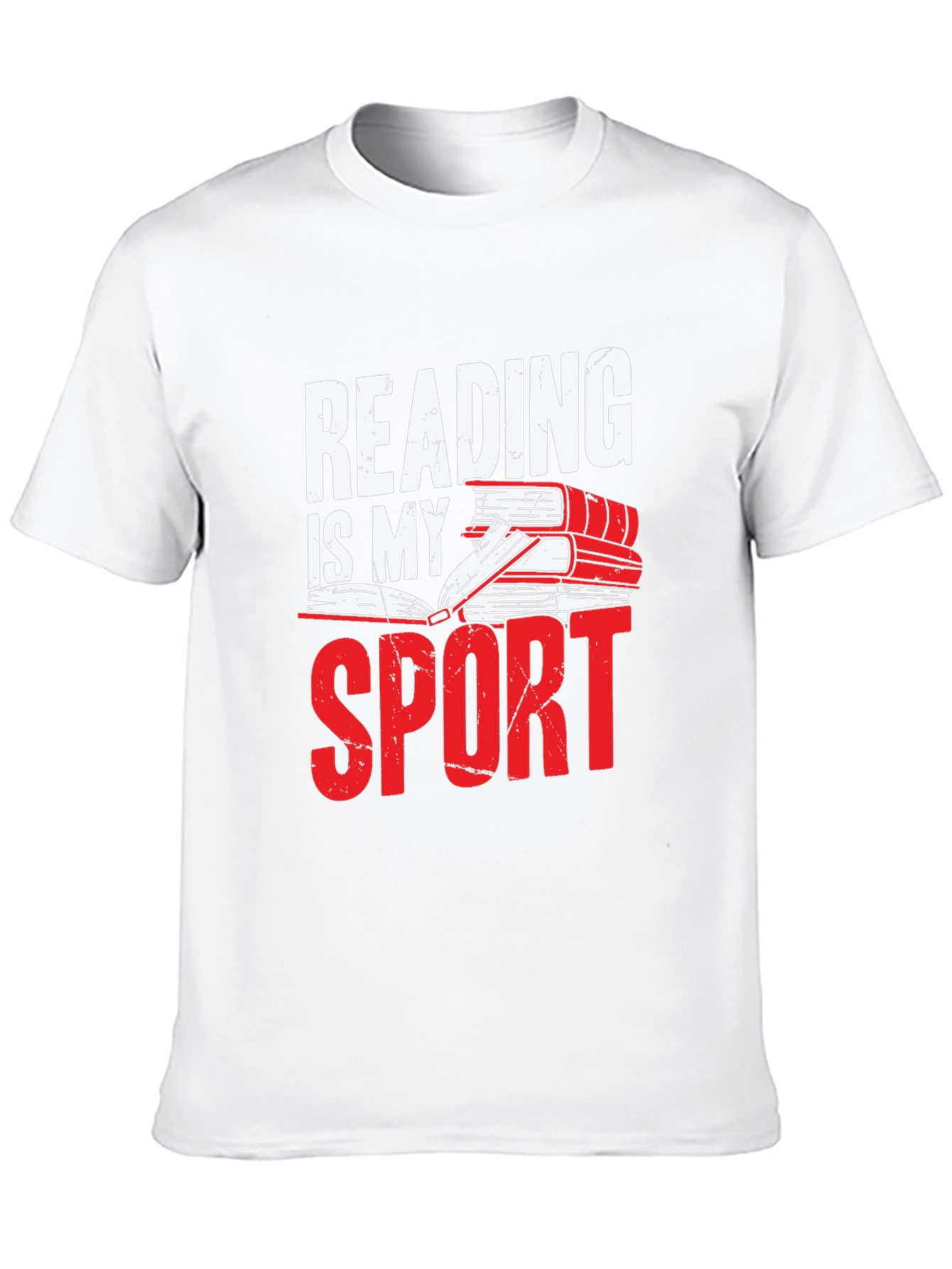 Reading Is My Sport Black Graphic Tee