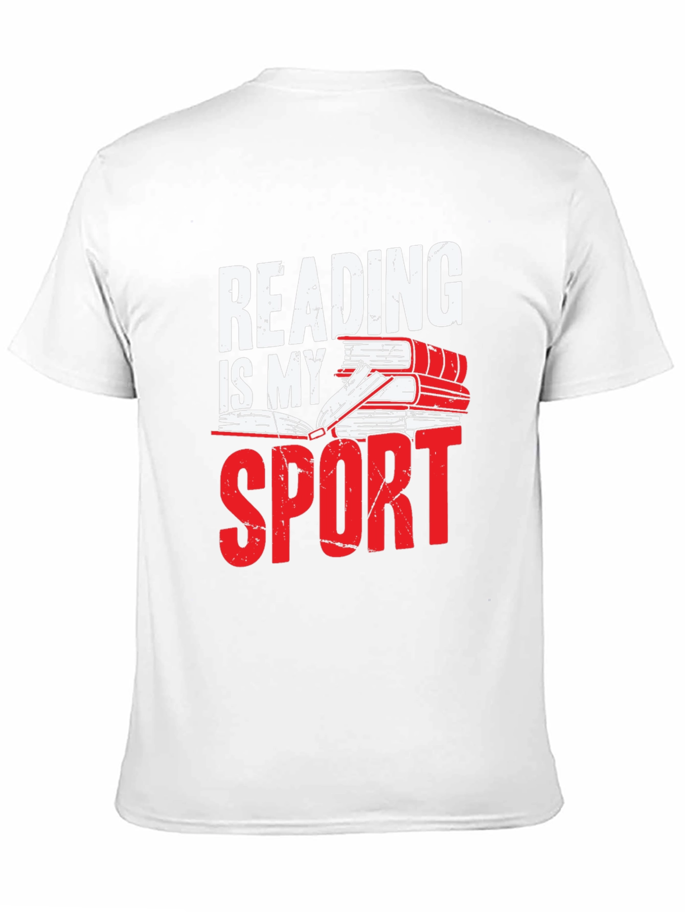 Reading Is My Sport Black Graphic Tee