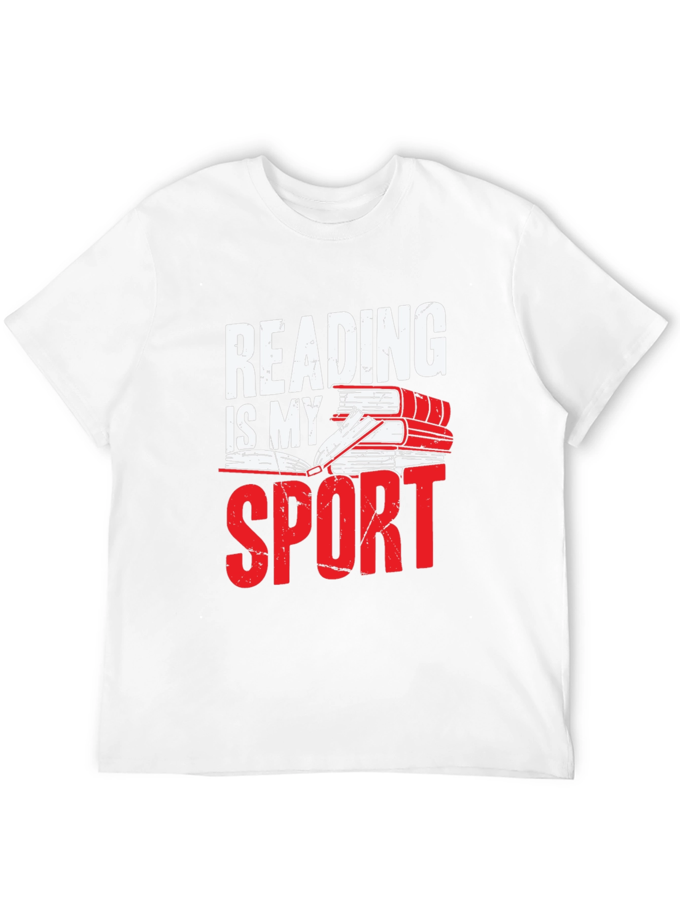 Reading Is My Sport Black Graphic Tee