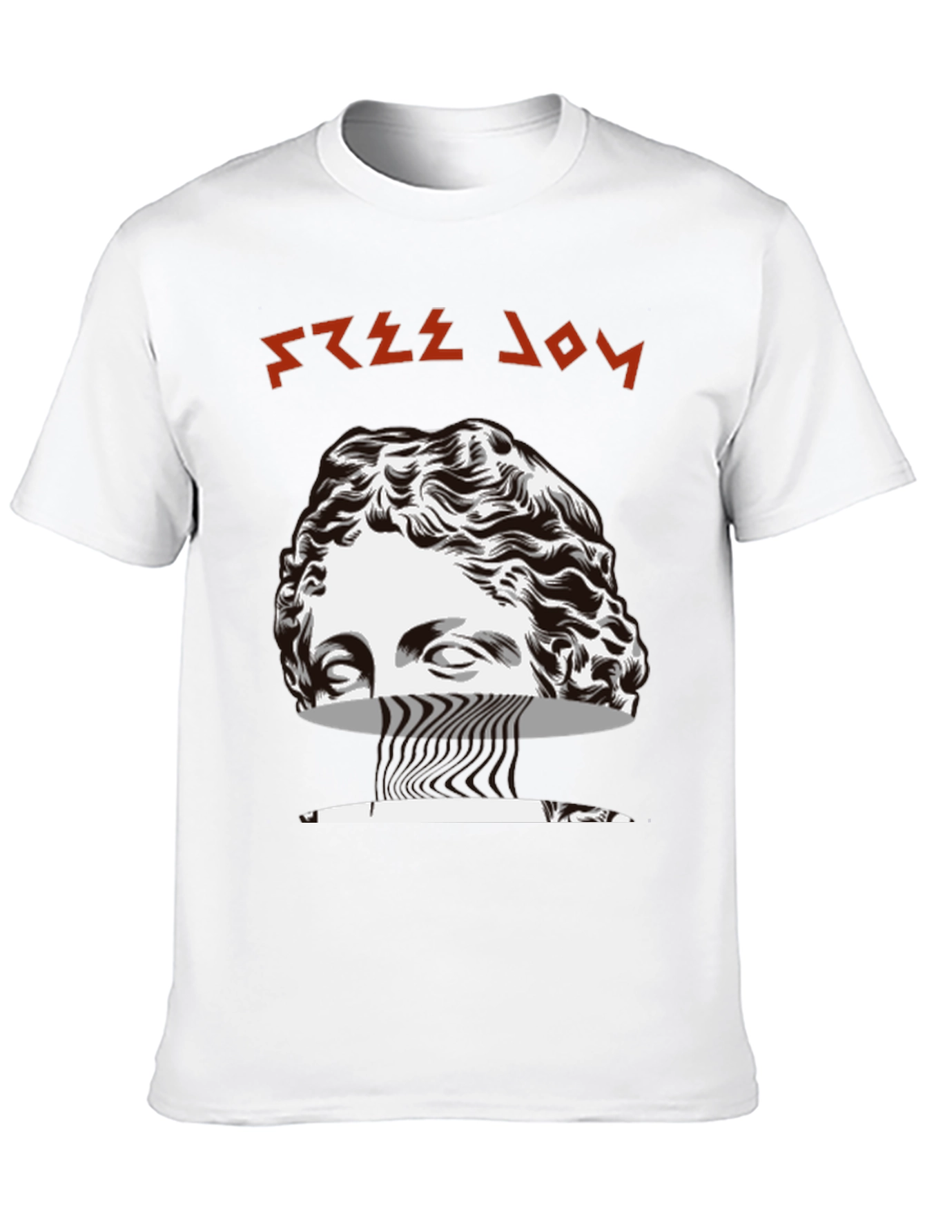 Free Joy Graphic Tee - Black Cotton Blend T-Shirt