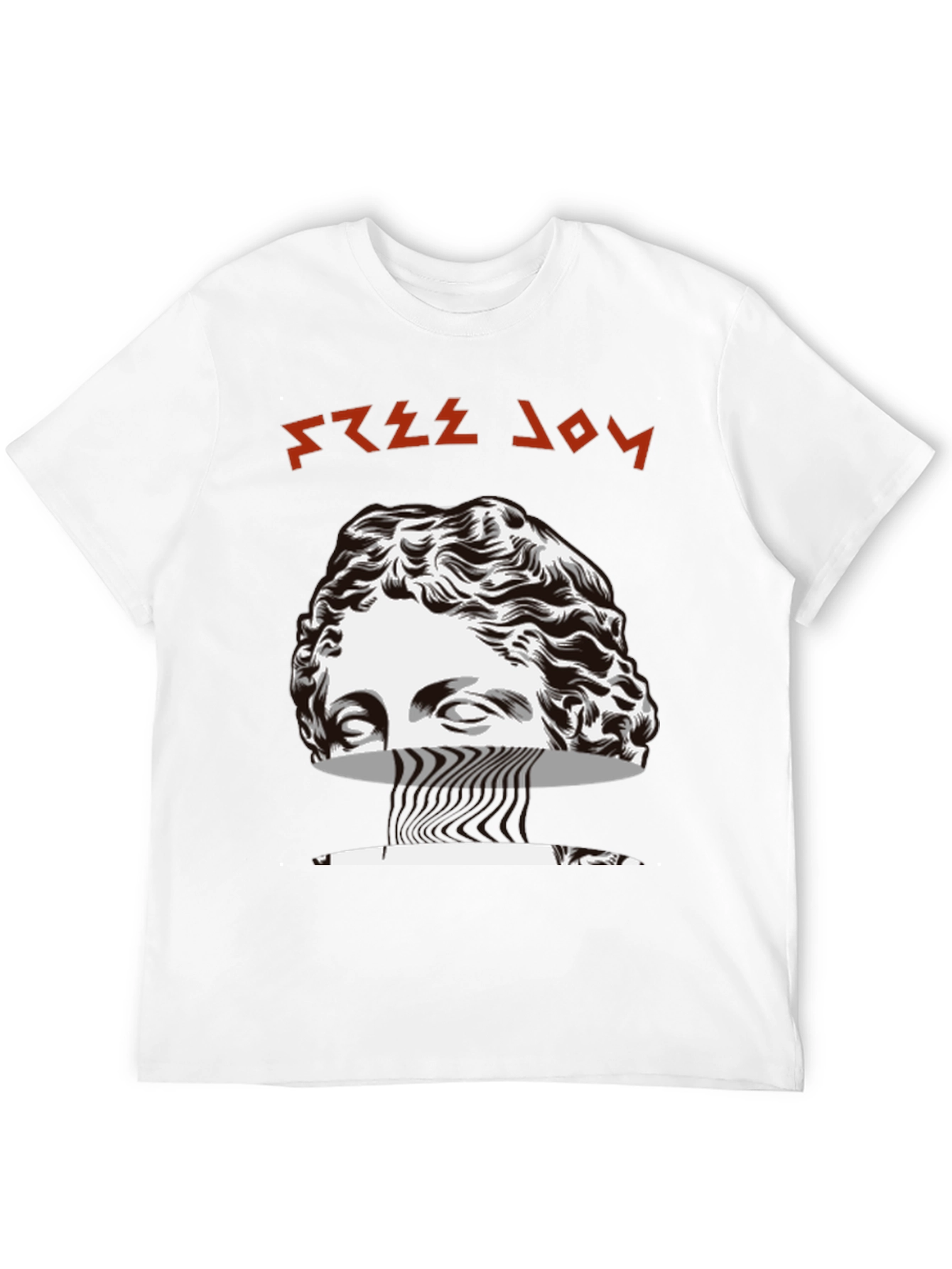 Free Joy Graphic Tee - Black Cotton Blend T-Shirt
