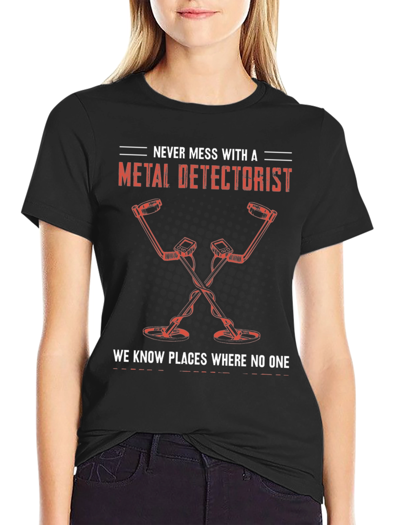 Metal Detectorist Black T-Shirt