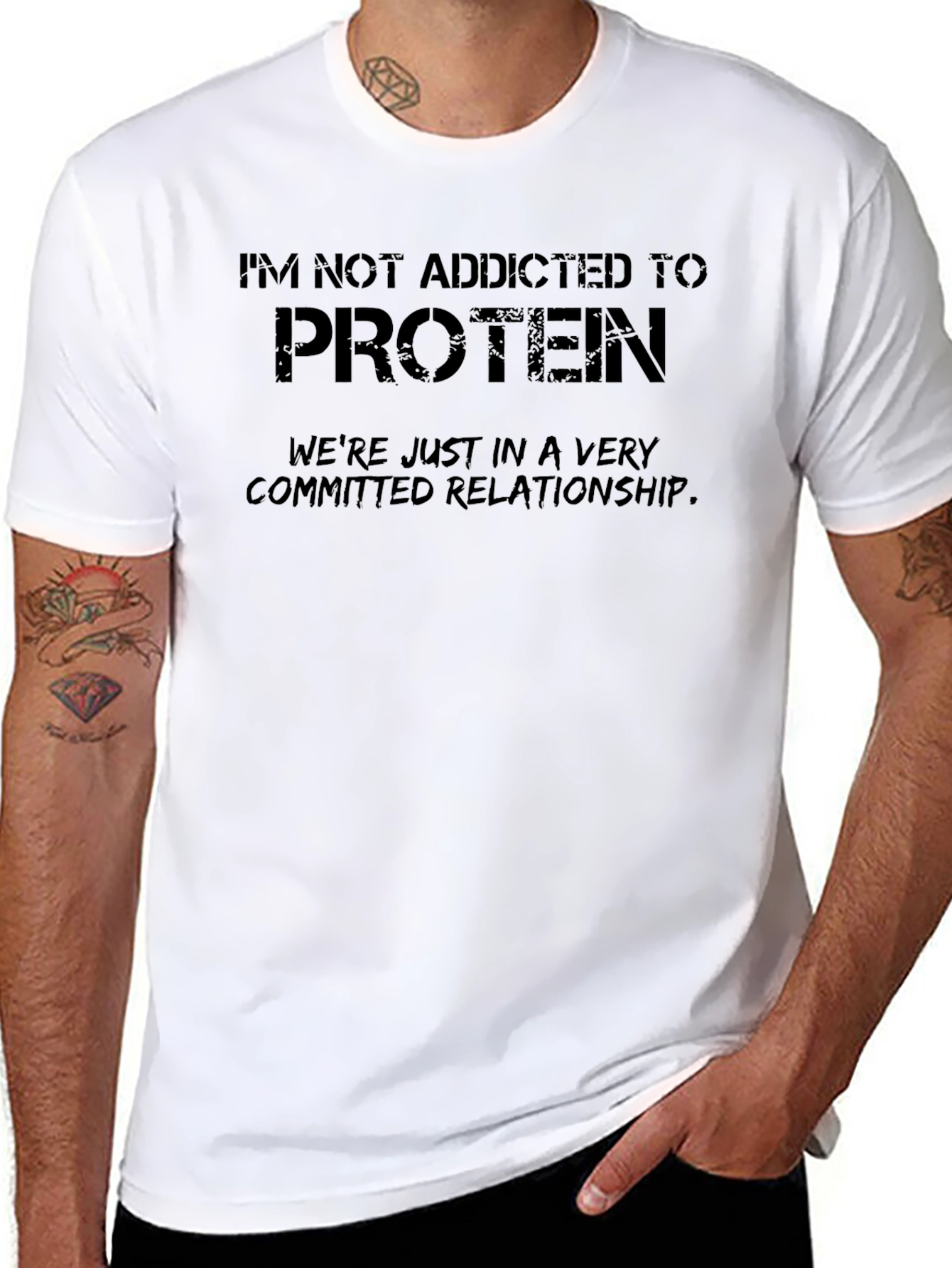 Protein Obsessed Graphic Tee - Gym Humor Shirt