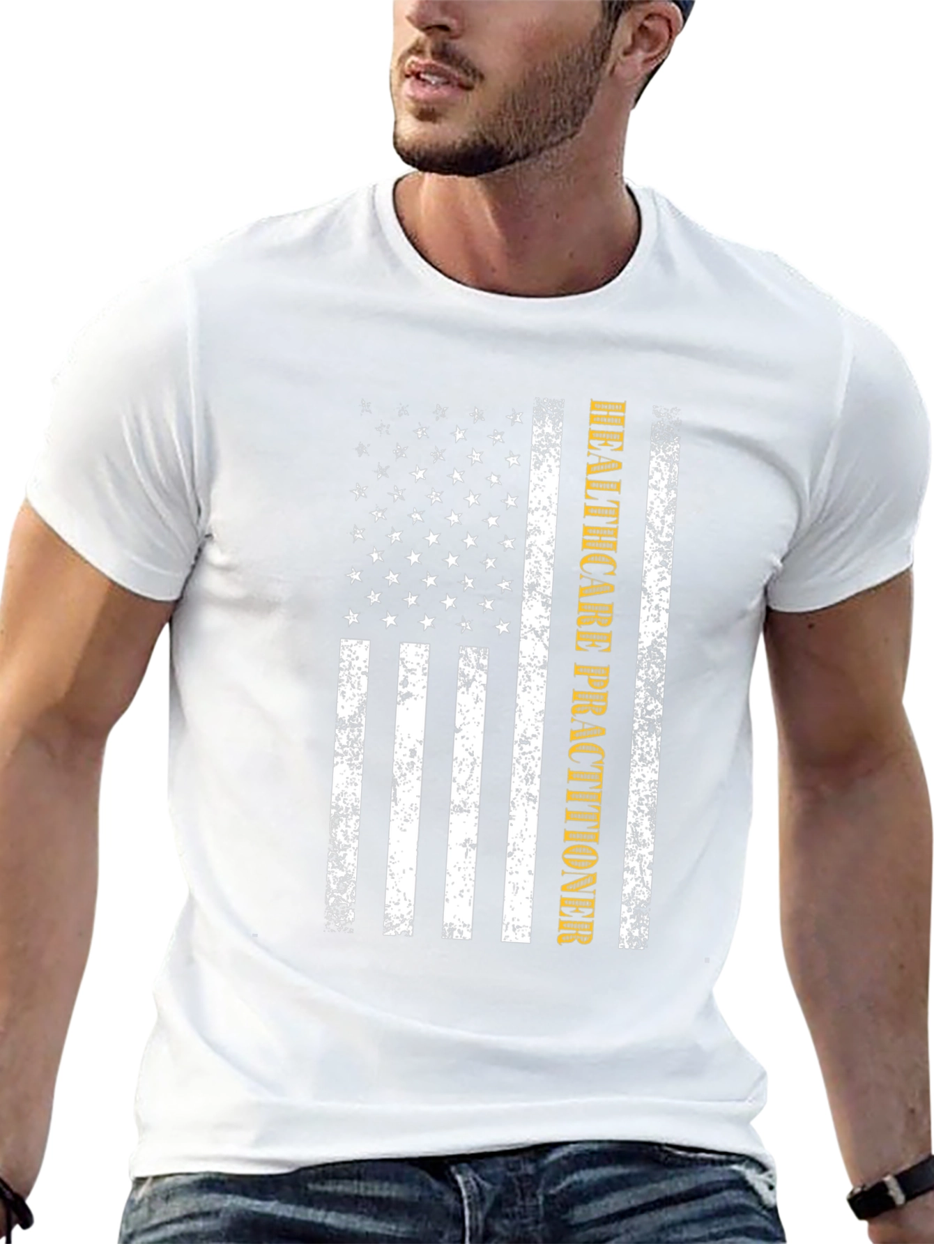 Healthcare Practitioner American Flag T-Shirt