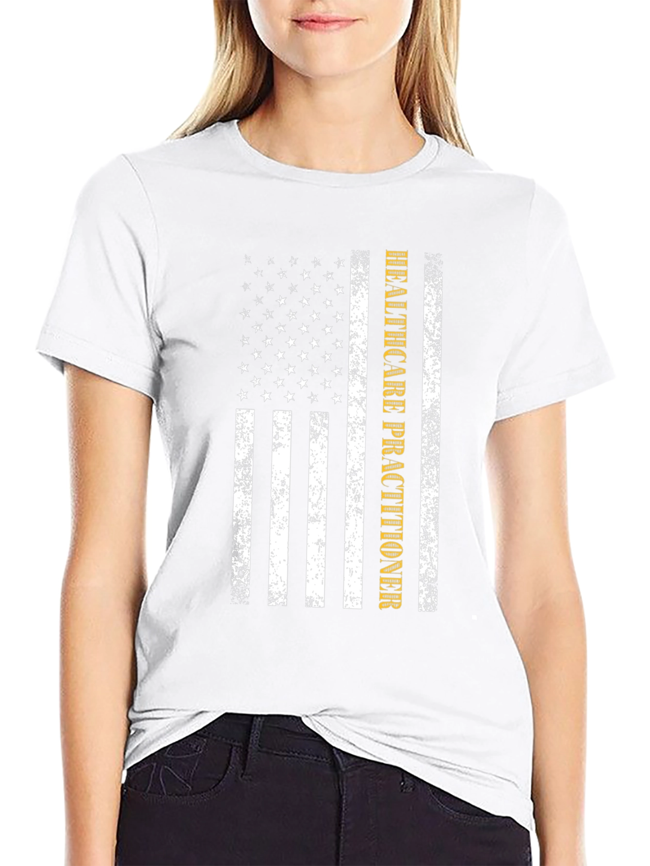 Healthcare Practitioner American Flag T-Shirt
